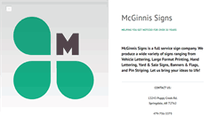 Desktop Screenshot of mcginnissigns.com