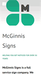 Mobile Screenshot of mcginnissigns.com